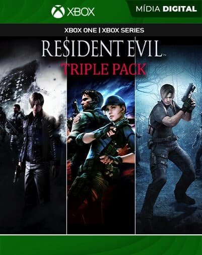 RESIDENT EVIL TRIPLE PACK – XBOX SERIES – XBOX ONE – MÍDIA DIGITAL